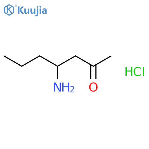 2-Heptanone, 4-amino-, hydrochloride structure