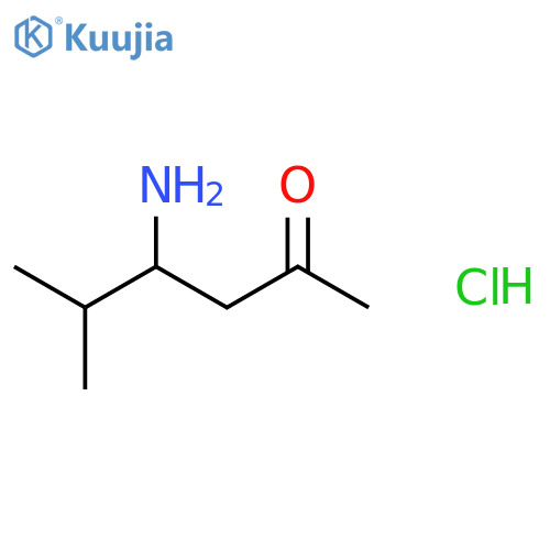 2-HEXANONE, 4-AMINO-5-METHYL-, HYDROCHLORIDE structure