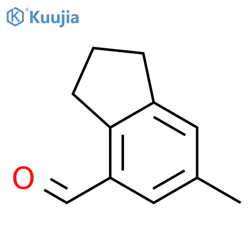 6-methyl-2,3-dihydro-1H-indene-4-carbaldehyde structure
