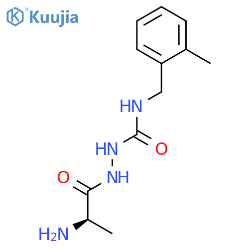 D-ALANINE, 2-[[[(2-METHYLPHENYL)METHYL]AMINO]CARBONYL]HYDRAZIDE structure