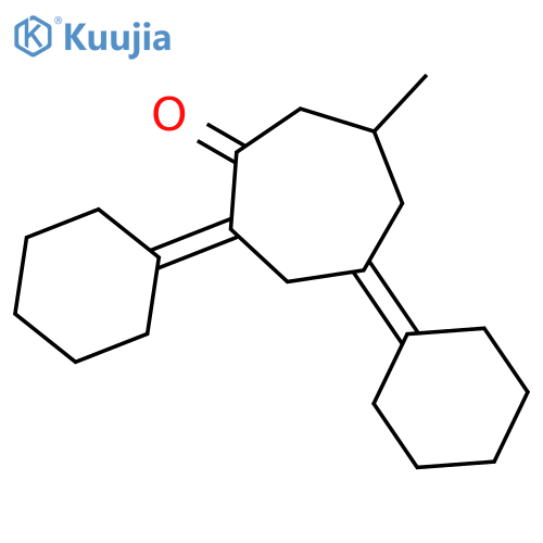 CYCLOHEPTANONE, 2,4-DICYCLOHEXYLIDENE-6-METHYL- structure