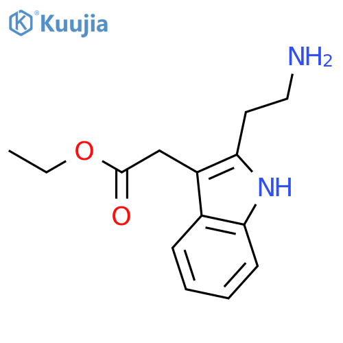 1H-Indole-3-acetic acid, 2-(2-aminoethyl)-, ethyl ester structure
