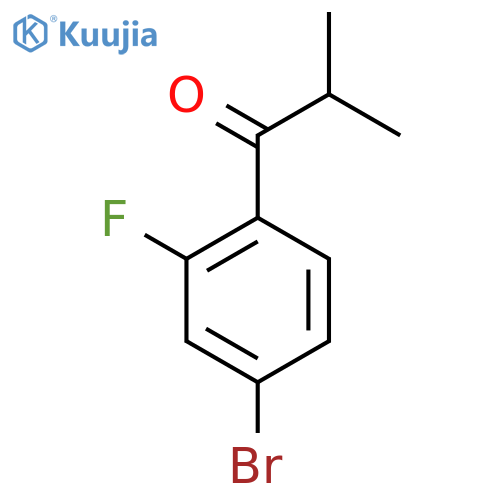 1-(4-Bromo-2-fluorophenyl)-2-methylpropan-1-one structure