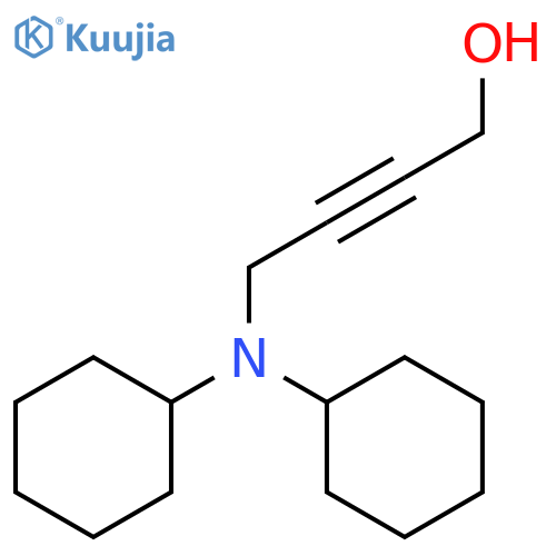 2-BUTYN-1-OL, 4-(DICYCLOHEXYLAMINO)- structure