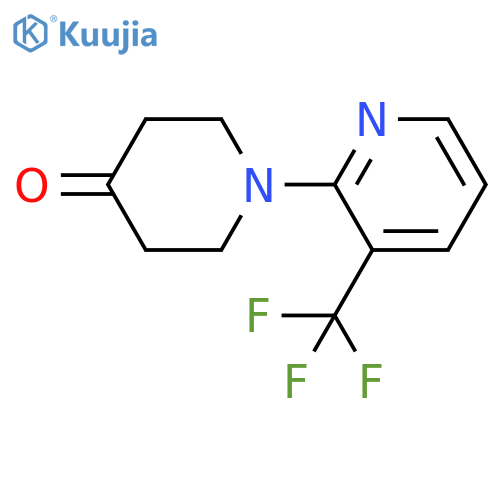 1-(3-(Trifluoromethyl)pyridin-2-YL)piperidin-4-one structure