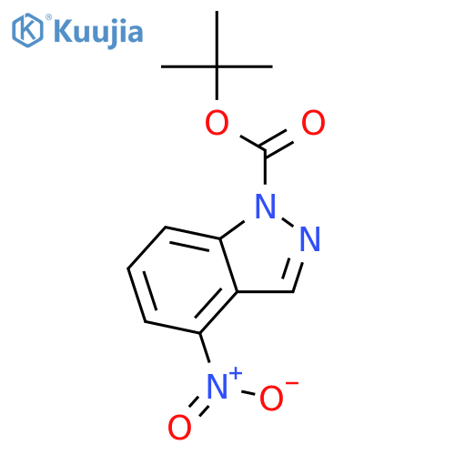 tert-Butyl 4-nitro-1H-indazole-1-carboxylate structure