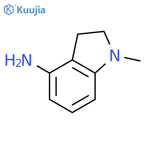 1-methyl-2,3-dihydro-1H-indol-4-amine structure