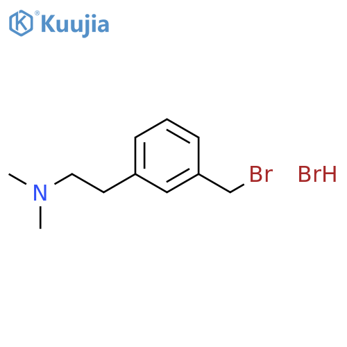 Benzeneethanamine, 3-(bromomethyl)-N,N-dimethyl-, hydrobromide structure