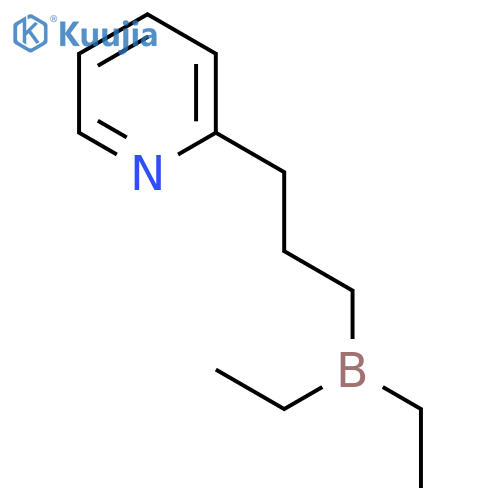 Pyridine, 2-[3-(diethylboryl)propyl]- structure
