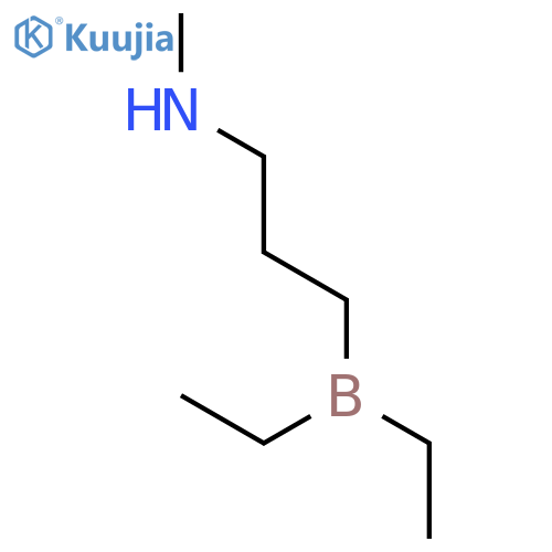 1-Propanamine, 3-(diethylboryl)-N-methyl- structure