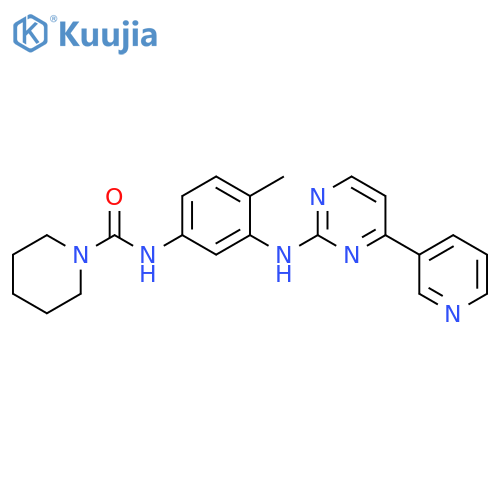 1-Piperidinecarboxamide, N-[4-methyl-3-[[4-(3-pyridinyl)-2-pyrimidinyl]amino]phenyl]- structure