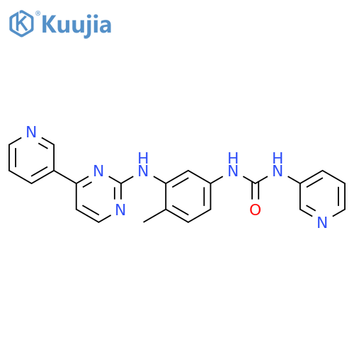 Urea, N-[4-methyl-3-[[4-(3-pyridinyl)-2-pyrimidinyl]amino]phenyl]-N'-3-pyridinyl- structure