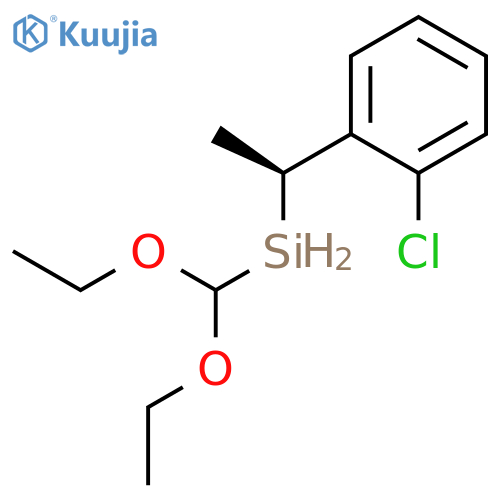 Silane, [(1S)-1-(2-chlorophenyl)ethyl]diethoxymethyl- structure