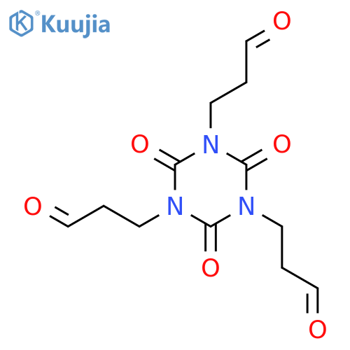 1,3,5-Triazine-1,3,5(2H,4H,6H)-tripropanal, 2,4,6-trioxo- structure