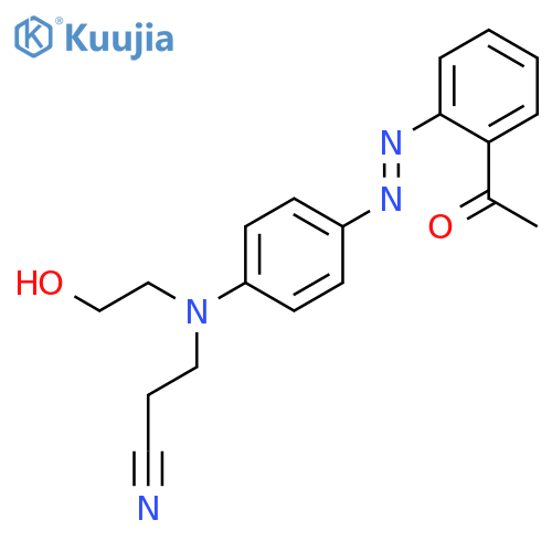 Propanenitrile, 3-[[4-[(2-acetylphenyl)azo]phenyl](2-hydroxyethyl)amino]- structure
