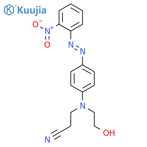 Propanenitrile, 3-[(2-hydroxyethyl)[4-[(2-nitrophenyl)azo]phenyl]amino]- structure