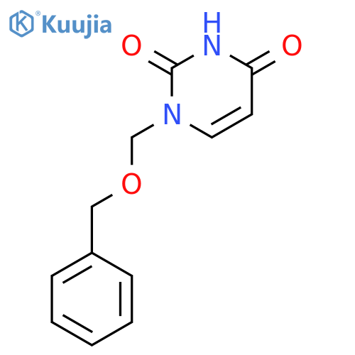 2,4(1H,3H)-Pyrimidinedione, 1-[(phenylmethoxy)methyl]- structure