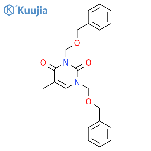 2,4(1H,3H)-PYRIMIDINEDIONE, 5-METHYL-1,3-BIS[(PHENYLMETHOXY)METHYL]- structure