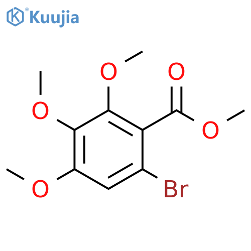 Benzoic acid, 6-bromo-2,3,4-trimethoxy-, methyl ester structure