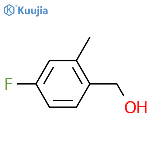 4-Fluoro-2-methylbenzyl alcohol structure