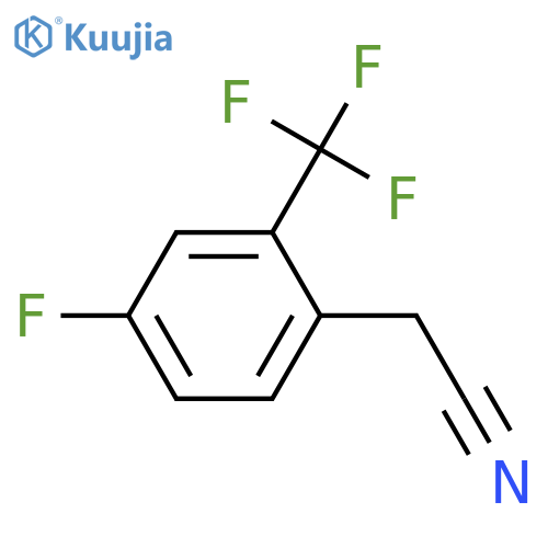 4-Fluoro-2-(trifluoromethyl)phenylacetonitrile structure
