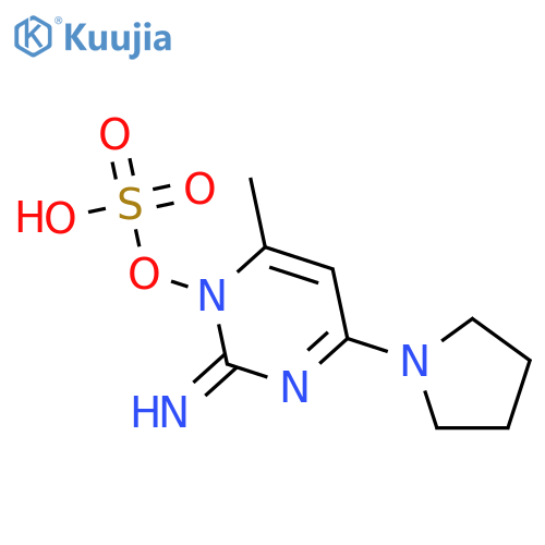 2(1H)-PYRIMIDINIMINE, 6-METHYL-4-(1-PYRROLIDINYL)-1-(SULFOOXY)- structure