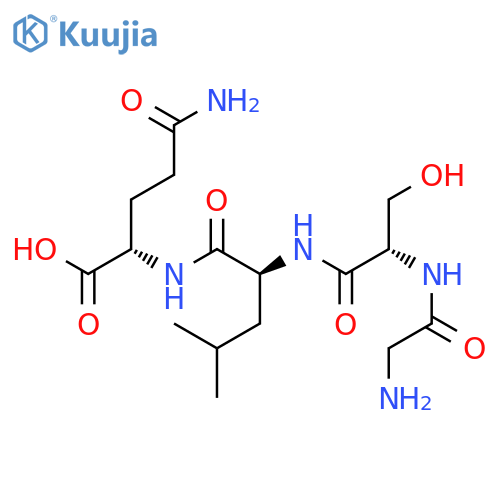L-Glutamine, glycyl-L-seryl-L-leucyl- structure