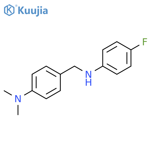 Benzenemethanamine, 4-(dimethylamino)-N-(4-fluorophenyl)- structure