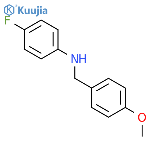 4-Fluoro-N-(4-methoxybenzyl)aniline structure
