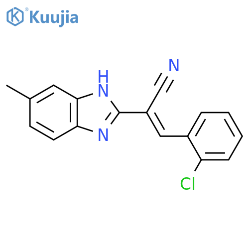 1H-Benzimidazole-2-acetonitrile, alpha-((2-chlorophenyl)methylene)-5-methyl- structure