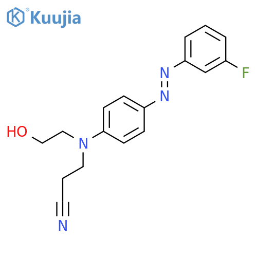Propanenitrile, 3-[[4-[(3-fluorophenyl)azo]phenyl](2-hydroxyethyl)amino]- structure