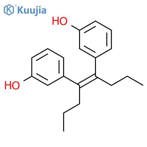 Phenol, 3,3'-(1,2-dipropyl-1,2-ethenediyl)bis- structure