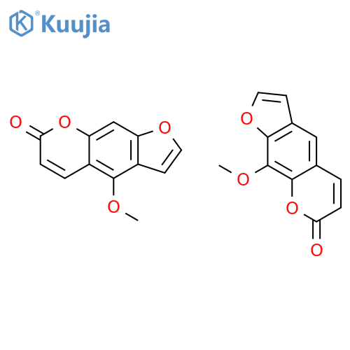 4-methoxy-7H-furo[3,2-g]chromen-7-one - 9-methoxy-7H-furo[3,2-g]chromen-7-one (1:1) structure