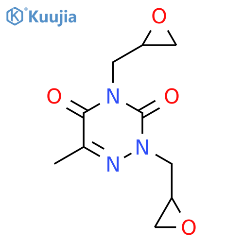 1,2,4-TRIAZINE-3,5(2H,4H)-DIONE, 6-METHYL-2,4-BIS(OXIRANYLMETHYL)- structure