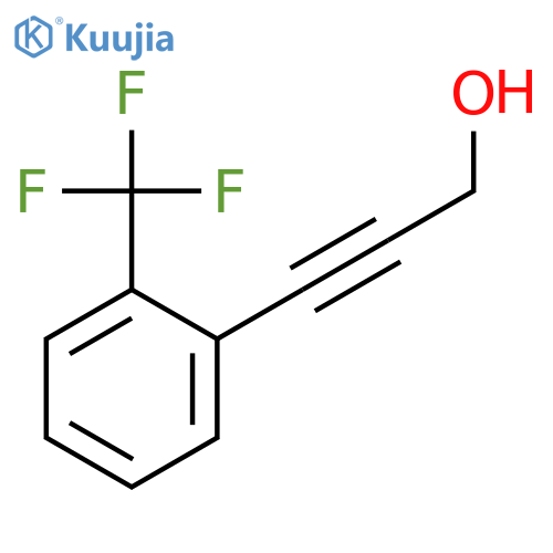 2-PROPYN-1-OL, 3-[2-(TRIFLUOROMETHYL)PHENYL]- structure