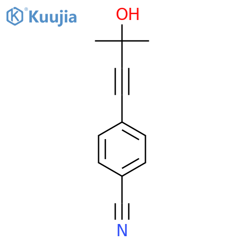 Benzonitrile, 4-(3-hydroxy-3-methyl-1-butynyl)- structure