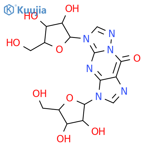 3,5-dipentofuranosyl-3,5-dihydro-9H-[1,2,4]triazolo[1,5-a]purin-9-one structure