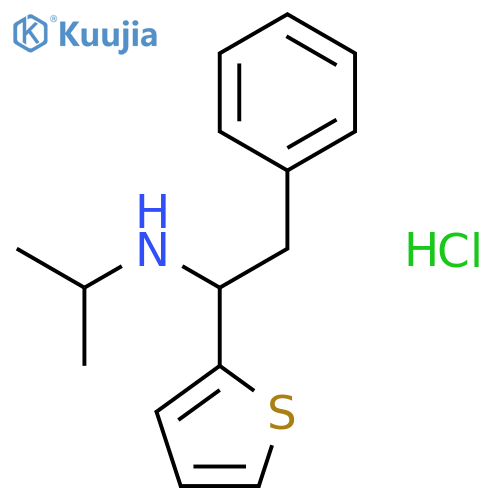 2-Thenylamine, alpha-benzyl-N-isopropyl-, hydrochloride structure