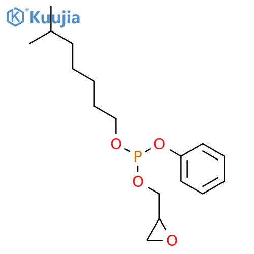 PHOSPHOROUS ACID, ISOOCTYL OXIRANYLMETHYL PHENYL ESTER structure