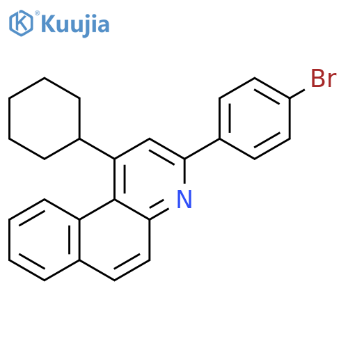BENZO[F]QUINOLINE, 3-(4-BROMOPHENYL)-1-CYCLOHEXYL- structure
