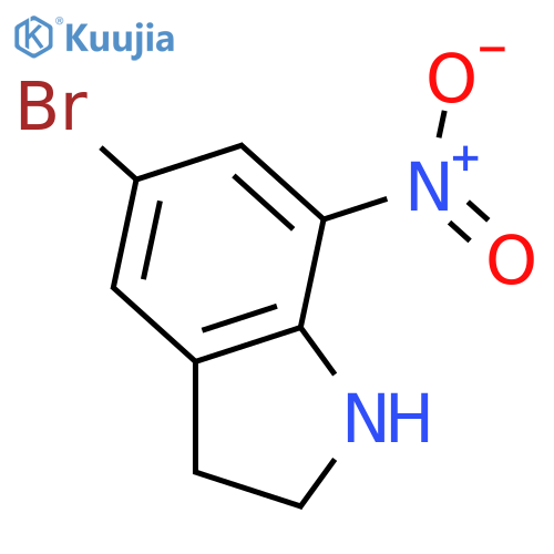 5-bromo-7-nitro-indoline structure