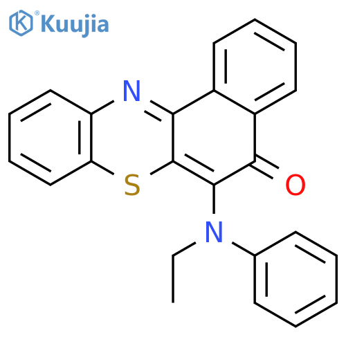 5H-Benzo[a]phenothiazin-5-one, 6-(ethylphenylamino)- structure