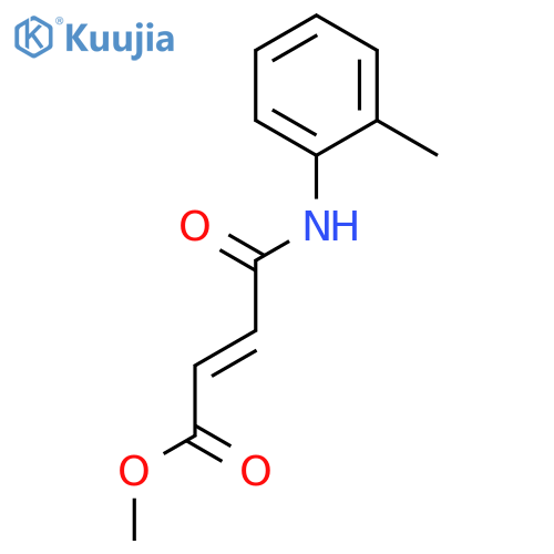 Methyl 4-(2-methylanilino)-4-oxobut-2-enoate structure