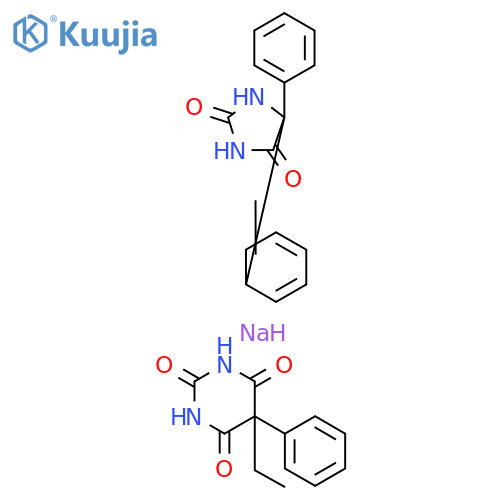 2,4,6(1H,3H,5H)-Pyrimidinetrione, 5-ethyl-5-phenyl-, mixt. with 5,5-diphenyl-2,4-imidazolidinedione sodium salt (1:1) structure
