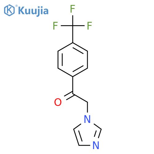 Ethanone, 2-(1H-imidazol-1-yl)-1-[4-(trifluoromethyl)phenyl]- structure