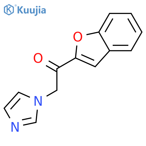ETHANONE, 1-(2-BENZOFURANYL)-2-(1H-IMIDAZOL-1-YL)- structure