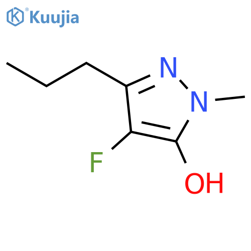 1H-Pyrazol-5-ol,  4-fluoro-1-methyl-3-propyl- structure