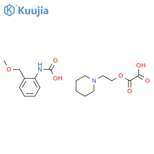 2-hydroxy-2-oxo-acetate, 2-(3,4,5,6-tetrahydro-2H-pyridin-1-yl)ethyl N -[2-(methoxymethyl)phenyl]carbamate structure