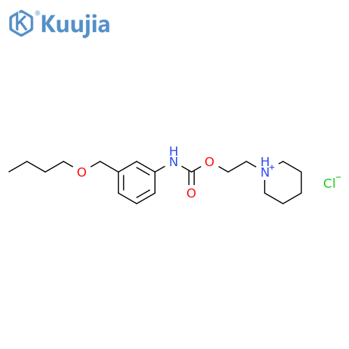 1-[2-({[3-(butoxymethyl)phenyl]carbamoyl}oxy)ethyl]piperidinium chloride structure