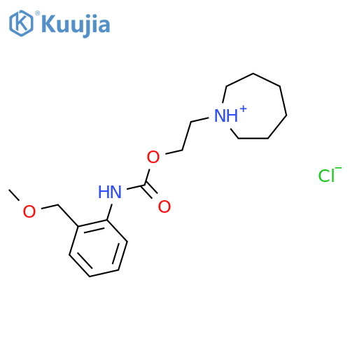 1-[2-({[2-(methoxymethyl)phenyl]carbamoyl}oxy)ethyl]azepanium chloride structure